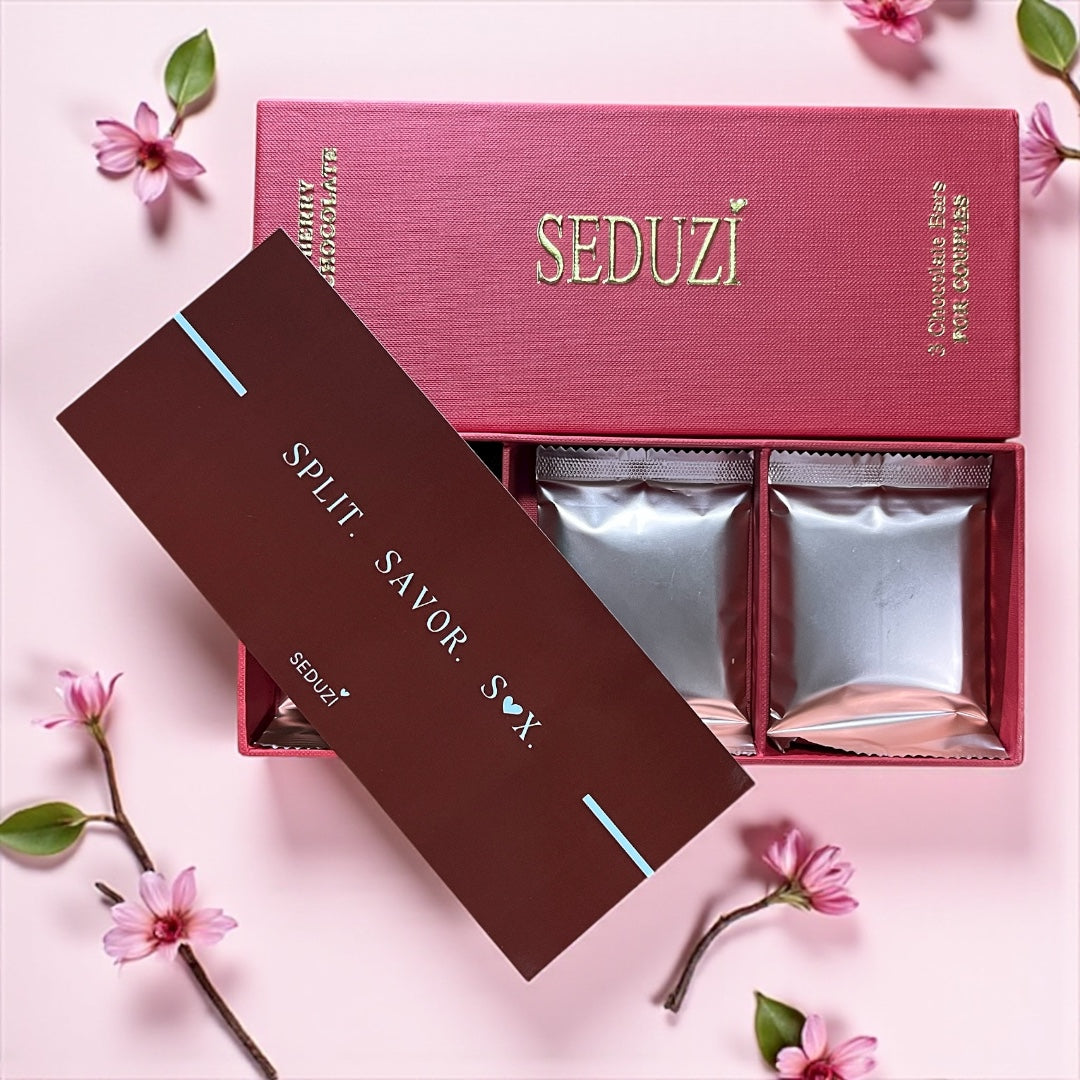 Seduzi White Strawberry Chocolate  Aphrodisiac | Natural Intimacy Booster for Couples,  Romantic Anniversary, Wedding and Birthday Gift